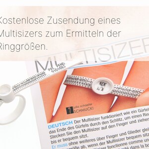 Damenring Silber Verlobungsring Trauring Ehering Partnerring mit Beisteckring Kügelchenring matt, seidenmatt Modell 'Tenera' Bild 5