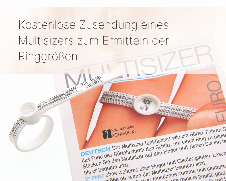 Damenring Silber Verlobungsring Trauring Ehering Partnerring mit Beisteckring Kügelchenring matt, seidenmatt Modell 'Tenera' Bild 5