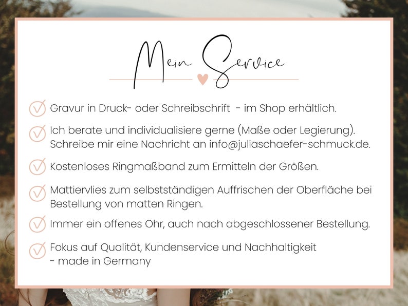 Grafik mit Service von julia schaefer SCHMUCK