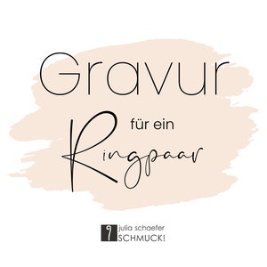 Trauring-Gravur für 2 Ringe Bild 1