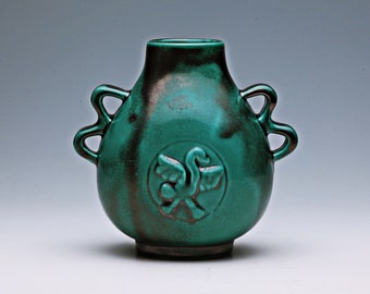 Art Deco, entzückende Vase, Entwurf: Anna-Lisa Thomson – Ceramics from Upsala-Ekeby, Made in Sweden