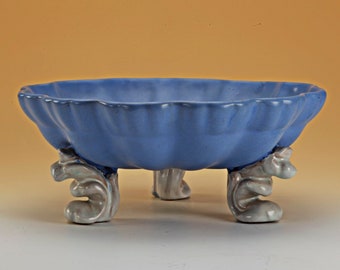 Art Deco Bowl Pumpkin Shape Gabriel Ceramics 1930 Design: sign. Gabriel Burmeister, Sweden