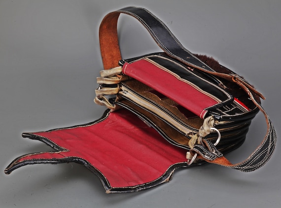 Handmade Argentinian gaucho leather shoulder bag,… - image 4
