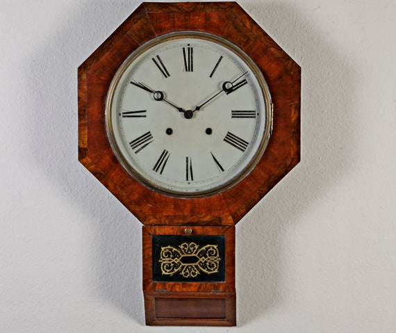 Junghans Antique Wall Clock Around 1880 Okatagon Probably