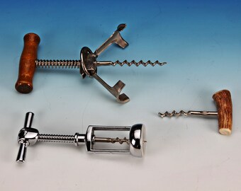 Corkscrew from collection, vintage, 3 pieces