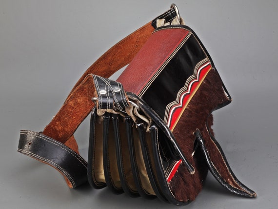 Handmade Argentinian gaucho leather shoulder bag,… - image 5