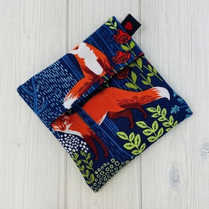Mini sac étanche de 3 pouces, sac pour serviette en tissu, sac protège-slip, emballage pour serviettes hygiéniques, porte-serviettes, petit sac, PUL imperméable, sac à imprimé renard