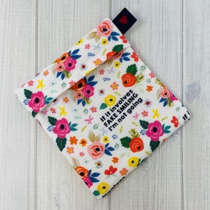 Mini sac étanche de 3 pouces, sac pour serviette en tissu, sac protège-slip, emballage pour serviettes hygiéniques, porte-serviettes, petit sac, PUL imperméable, sac à imprimé floral