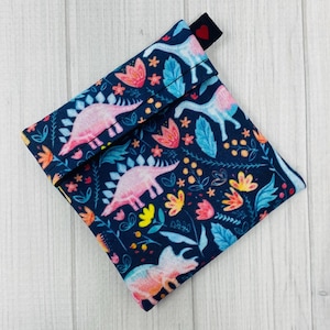 Mini sac étanche de 3 pouces, sac pour serviette en tissu, sac protège-slip, emballage pour serviettes hygiéniques, porte-serviettes, petit sac, PUL imperméable, sac à imprimé dinosaure