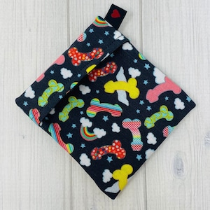 Mini sac étanche de 3 pouces, sac pour serviette en tissu, sac de protège-slip, emballage pour serviette hygiénique, porte-serviette, petit sac, PUL imperméable, sac en tissu pour adulte arc-en-ciel