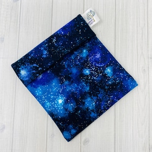 Borsa impermeabile piccola con stampa Galaxy da 6 pollici: custodia in tessuto impermeabile riutilizzabile
