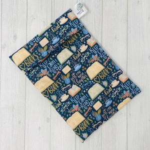 Petit sac étanche de 9,5 x 6 po., cartable, cadeaux pour les amateurs de lecture, sac imperméable réutilisable, pochette pour livre, pochette pour livre, petit sac pour produits humides, tampon de rangement en tissu