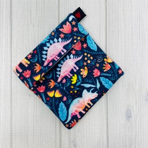 Mini sac étanche de 3 pouces, sac pour serviette en tissu, sac protège-slip, emballage pour serviettes hygiéniques, porte-serviettes, petit sac, PUL imperméable, joli sac à imprimé dinosaure