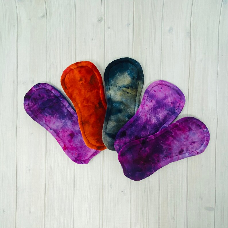 Incontinence Washable Panty Liner Cloth Wingless Panty Liners Surprise 5 Pack Cloth Pantyliners Cloth Pad Liners Set Reusable Liners