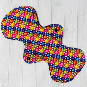 14 inch Heavy Overnight Reusable Cloth Pad, Postpartum Cloth Pad, Heavy Cloth Pad, Washable Pad, Large Pads, Big Pads, Incontinence Pad