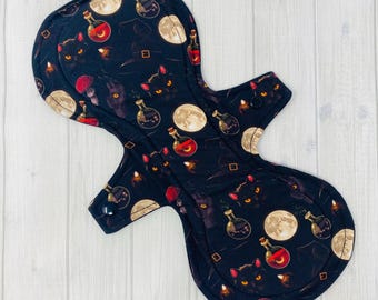 12.5 inch Witchy Print Heavy Flow Reusable Cloth Pad
