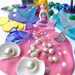 Mermaid Play Dough Kit, Playdoh Kit, Playdough Kit, Sensory Kit ...