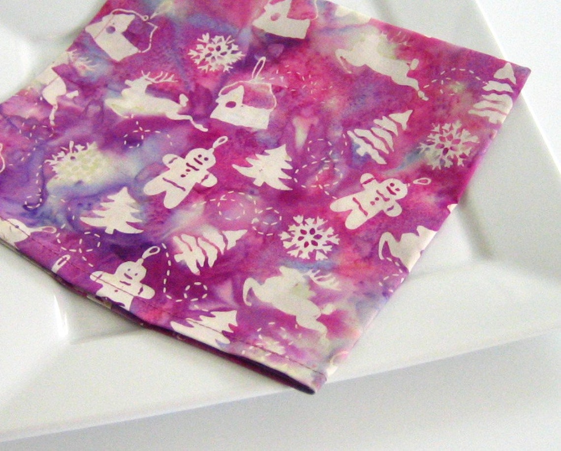 Christmas Napkins Cloth Napkins Dinner Napkins Cotton Etsy