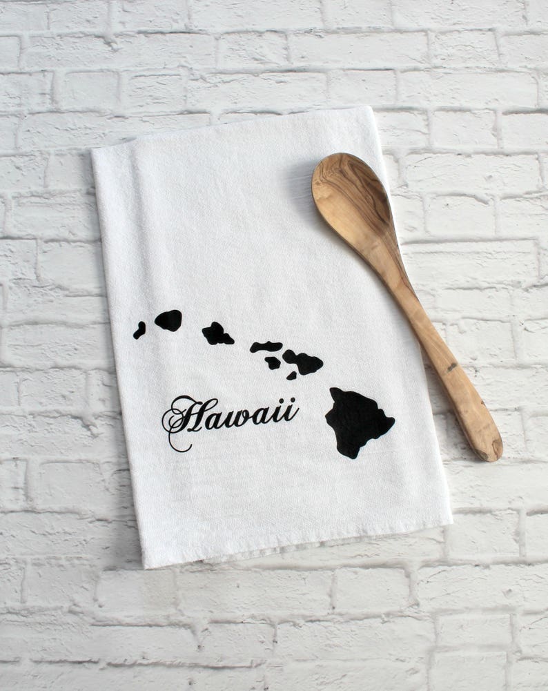 Hawaii State Towel Bridal Shower Gift Housewarming Gift Etsy