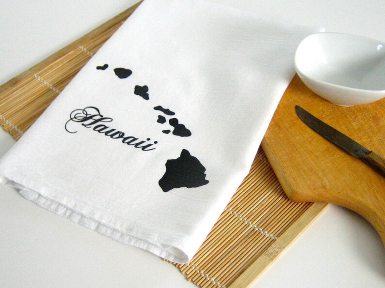 Hawaii State Towel Bridal Shower Gift Housewarming Gift Etsy