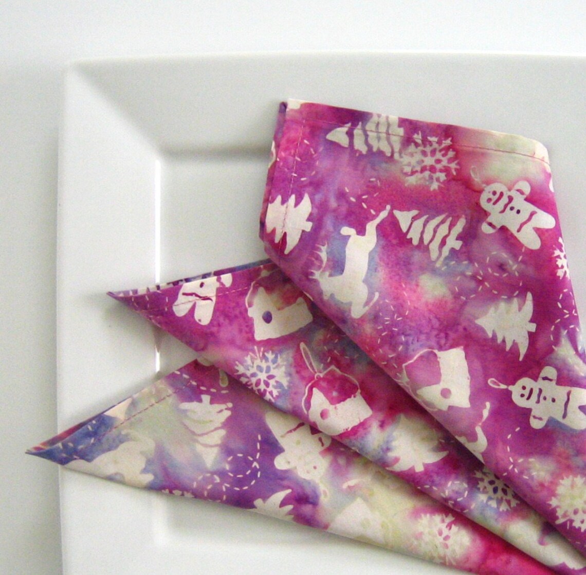 Christmas Napkins Cloth Napkins Dinner Napkins Cotton Etsy