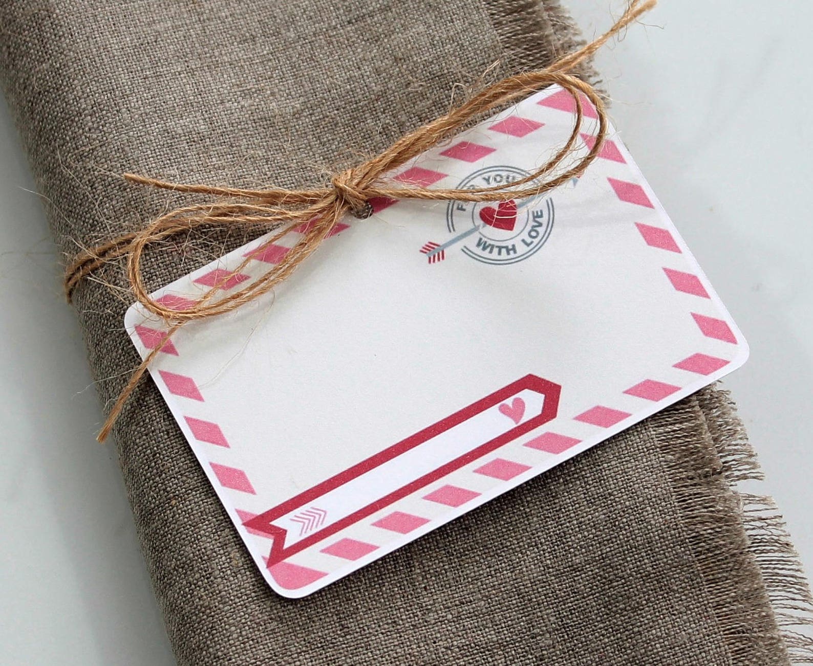 Valentine Place Cards Custom Place Cards Valentine Napkin Etsy