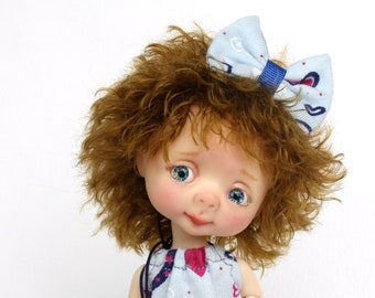 Handmade Irrealdoll Wig /"Redhead/" BJD Wig OOAK Irrealdoll Wig 6,5 inch wig