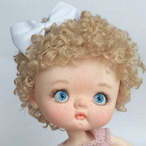 New! Qbaby curly wig &quot;Warm Sand&quot; / synthetic curls wig 10 in / Qbaby wig / 10 inches wig