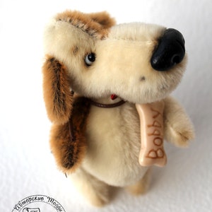 PDF Pattern - New! - Mini puppy Bobby - Artist Teddy Bear - Teddy Dog Pattern