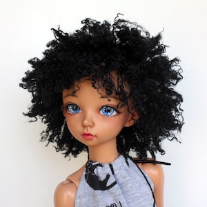 PREORDER! Minifee Wig "Afro style" / faux fur Wig for Minifee specially / MSD Wig / Wig 7 inches / MNF boy wig