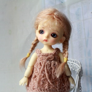 PREORDER! Pukipuki Lati White wig "Fawn beige braids" /  Pukipuki Wig / Lati White Wig / Lati White SP Wig / 3,8 inch mohair doll wig