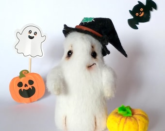 Boo, miś na Halloween, duch / artystyczny miś / miniaturowy miś / fantastyczny miś Duch / duch Halloween / kolekcjonerski miś