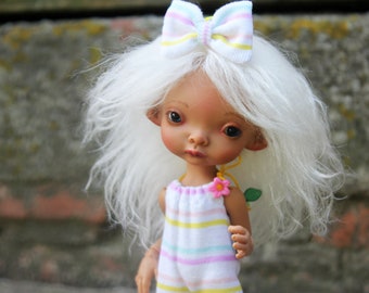 PREORDER! Mohair Perücke "Schneewittchen" für Irrealdoll speziell / Irrealdoll Oli Perücke / BJD Perücke / Irrealdoll Perücke / LittleFee Perücke / 5,5 Zoll Perücke