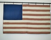 American Flag Quilt Wall Hanging Tapestry Primitive Americana Decor