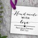Handmade with Love Tags Printable Editable // Craft Tags // Business Shop sTag // DIY Digital Download PDF // Square 2x2 Gift Tag Template
