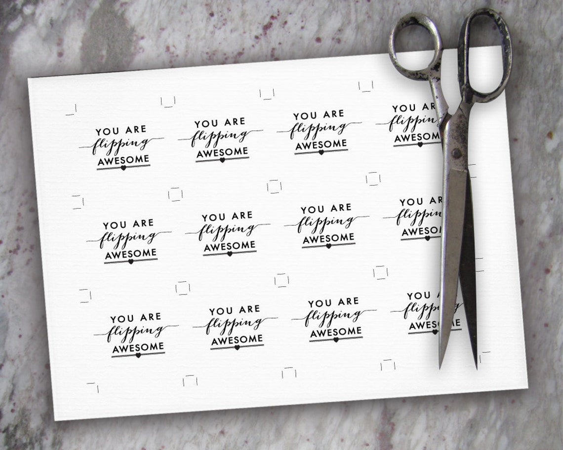 You Are Flipping Awesome Tag Printable Editable // Spatula - Etsy