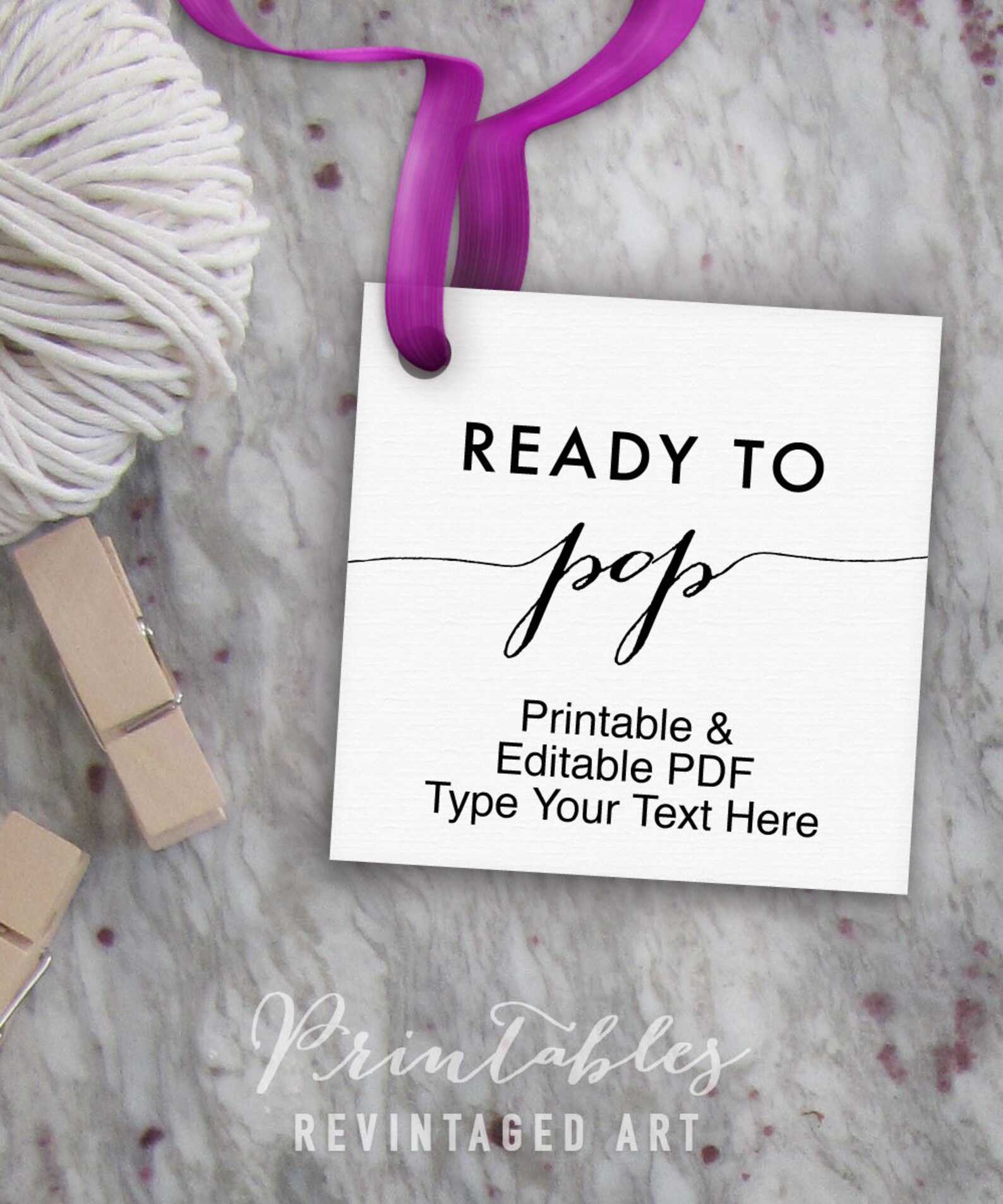 Ready to Pop Tags Printable Editable Favor Tag // Baby Shower - Etsy