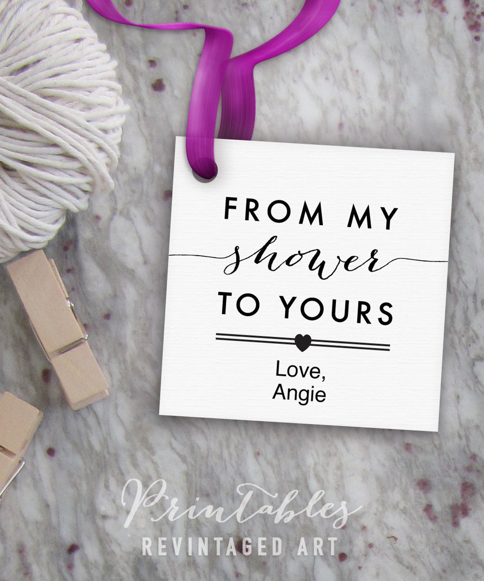 From My Shower to Yours Tags Printable Editable Favor Tag // | Etsy
