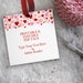 Printable Valentine's Day Gift Tag Template // Editable Valentine Tag, Hearts Tag // DIY Digital PDF // 3' Square 3x3 Red & Pink Gift Tags