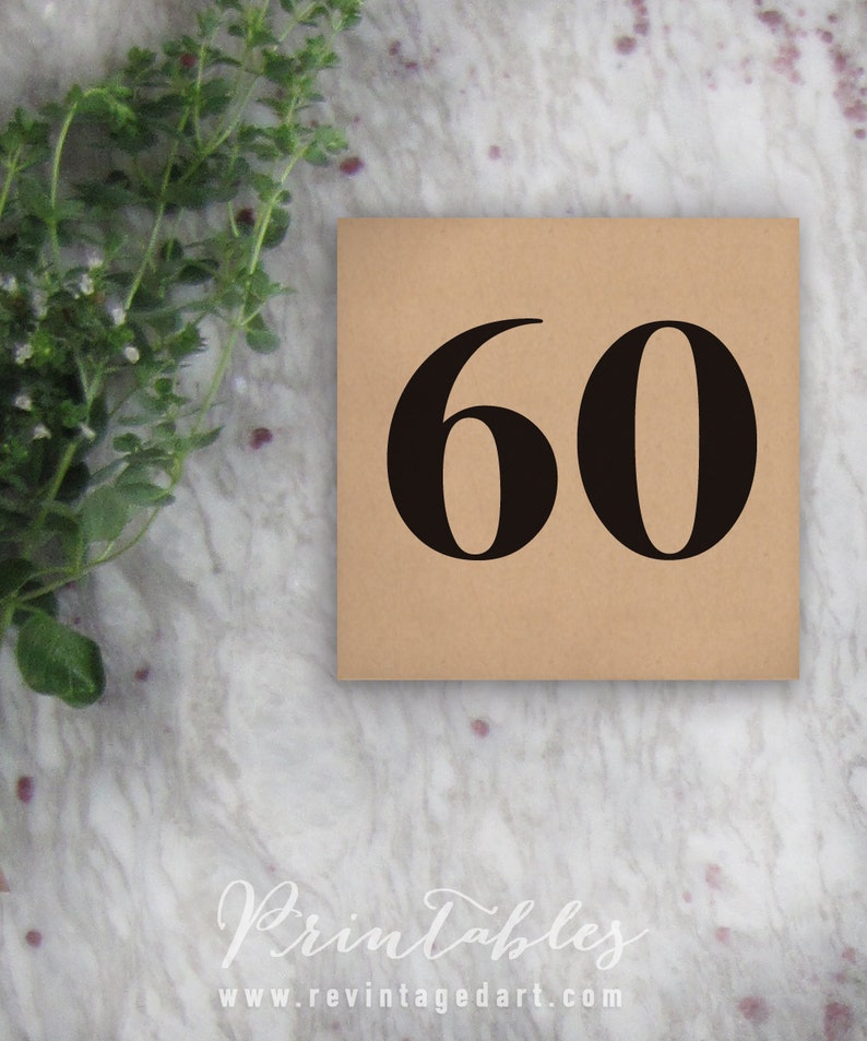 printable number tags numbers 1 60 use for raffle tags etsy