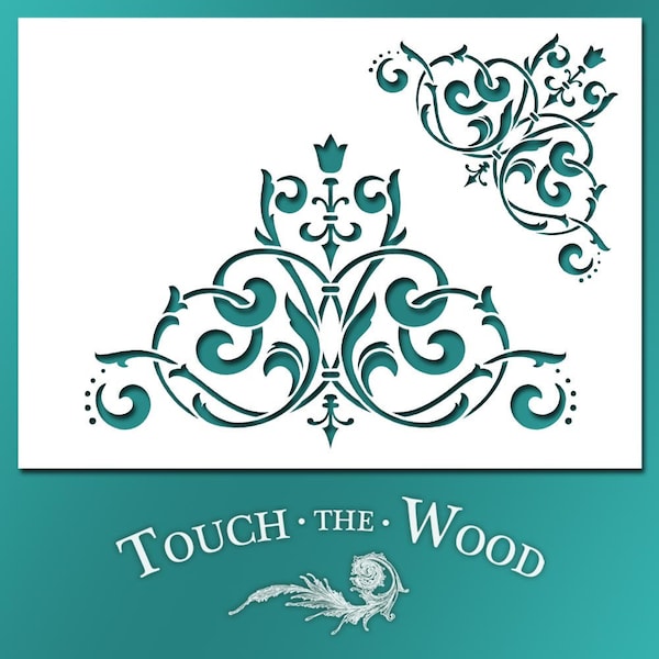 Scroll Stencil - Etsy UK