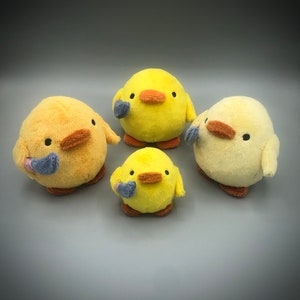 ITH embroidery Knife Duck digital download pattern - Chick with a knife meme plush/stuffie - 5x7 and/or 4x4 - Embroidery machine in the hoop