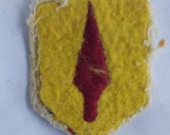 Scouts patch, vintage scouts patch, vintage felt scout patch, felt scout patch, felt patch, yellow red scout patch, yellow red felt patch