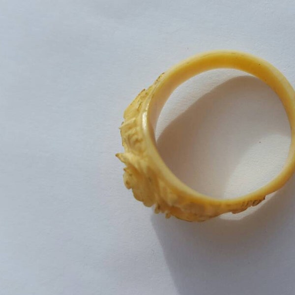 Plastic Flower Ring Etsy
