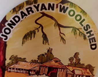 Jondaryan Woolshed, Queensland, Aimant de réfrigérateur vintage, aimant de réfrigérateur souvenir, aimant de réfrigérateur australien, aimant de réfrigérateur, aimant rétro de réfrigérateur