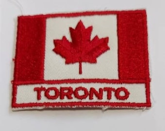 Toronto cloth badge, Toronto cloth badge, Toronto cloth patch, Toronto souvenir cloth patch, vintage Toronto cloth patch, Toronto patch