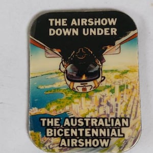The Air Show Down Under, The Australian Bicentennial, Fridge magnet vintage, Aussie magnet, collectible fridge magnet, retro fridge magnet