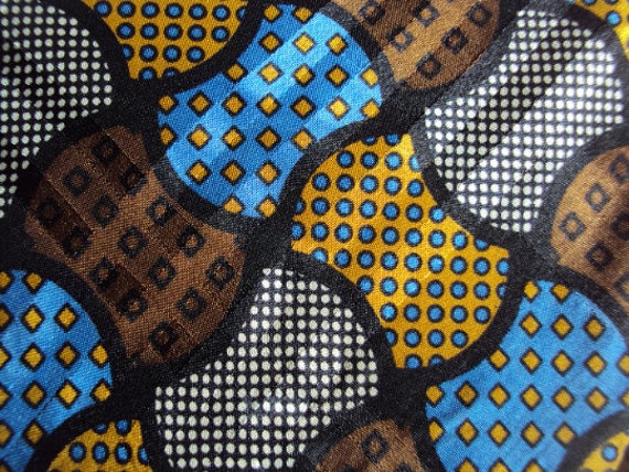 Silk geometric abstract design necktie by Yves Sa… - image 3