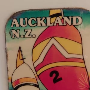Auckland New Zealand Fridge magnet vintage, souvenir fridge magnet, NZ fridge magnet, collectible fridge magnet, retro fridge magnet