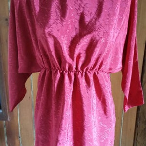 Upcycled red dress, vintage red dress, 80s red dress, vintage red mini dress, 80s dress,size 8